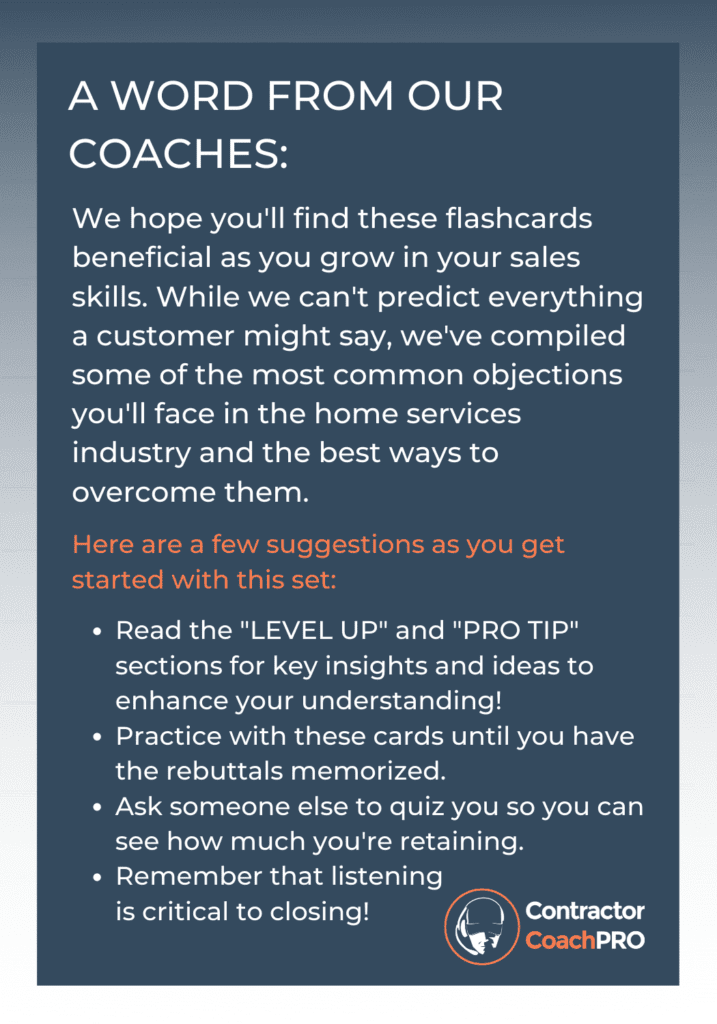 Pivot Points Elite Sales Training Flash Cards