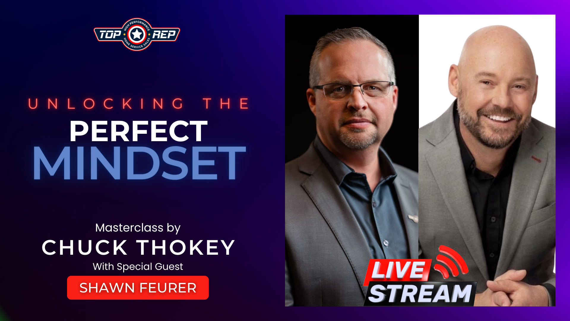 5 step framework to unlock the champion mindset top rep sales training chuck thokey